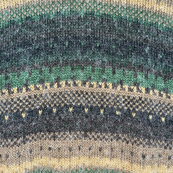 Le Tigre Men's Crewneck Sweater - Green, Brown, Black - Picture 6 of 7